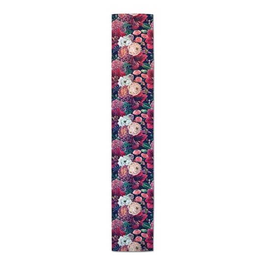 72'' Jewel Bouquets Cotton Twill Table Runner
